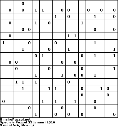 Binaire Puzzel