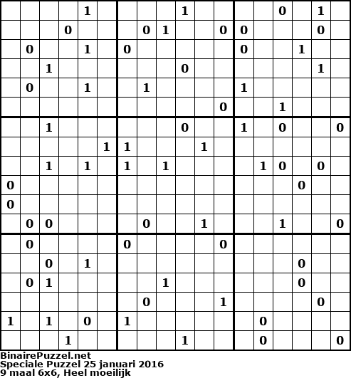 Binaire Puzzel