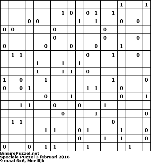 Binaire Puzzel