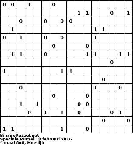 Binaire Puzzel