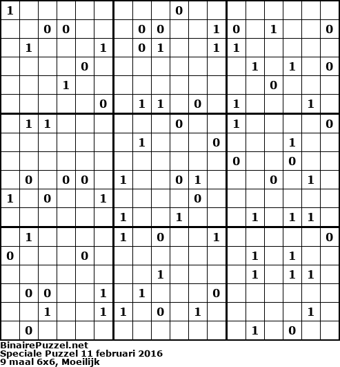 Binaire Puzzel
