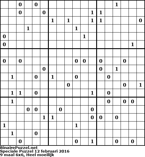 Binaire Puzzel