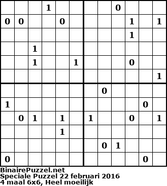 Binaire Puzzel