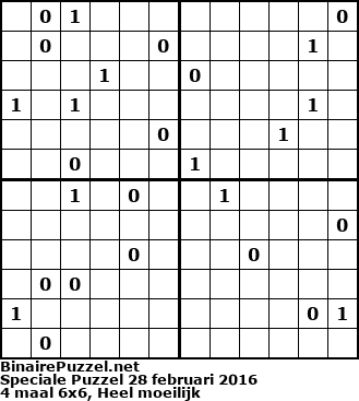 Binaire Puzzel