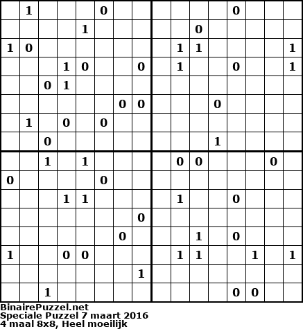 Binaire Puzzel