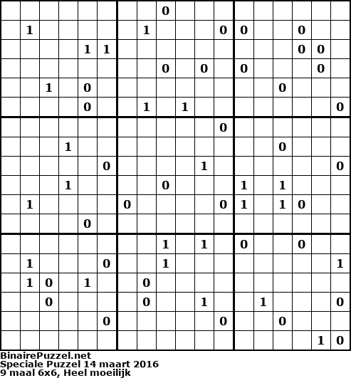 Binaire Puzzel