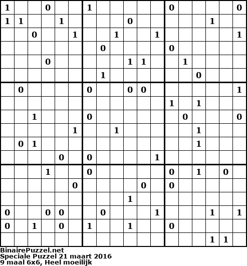 Binaire Puzzel