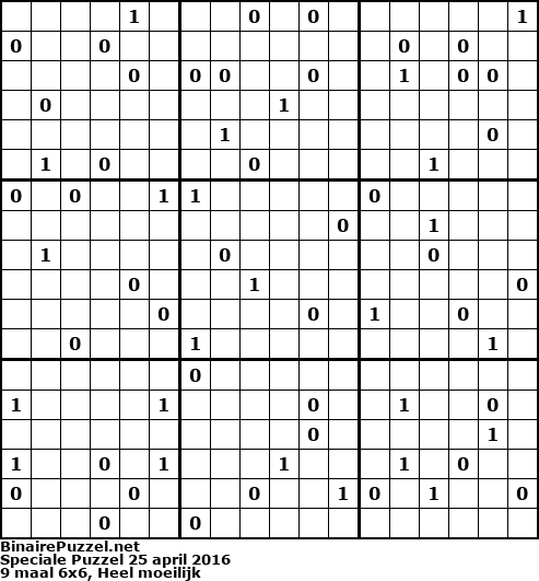 Binaire Puzzel