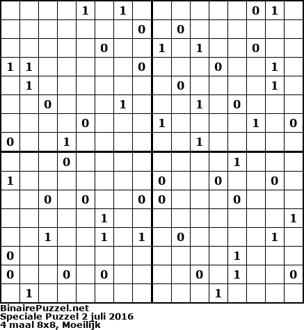 Binaire Puzzel