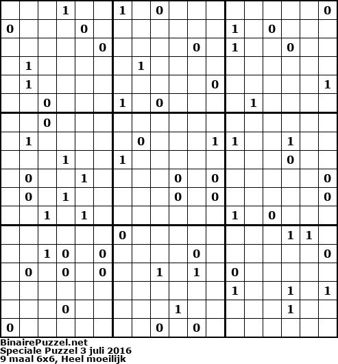 Binaire Puzzel