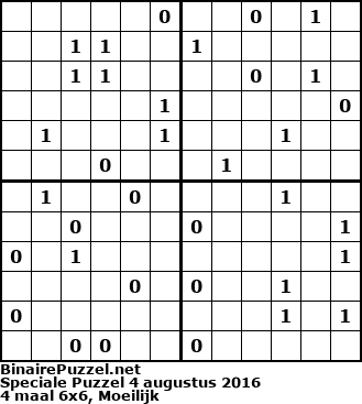 Binaire Puzzel