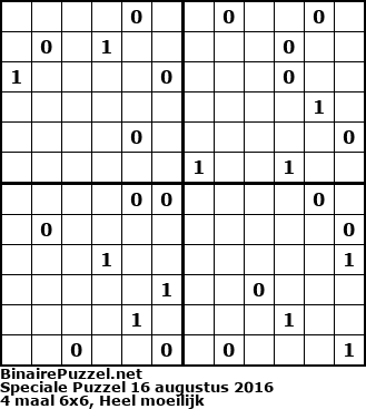 Binaire Puzzel