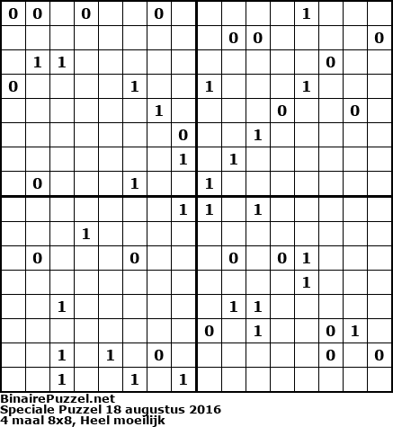 Binaire Puzzel