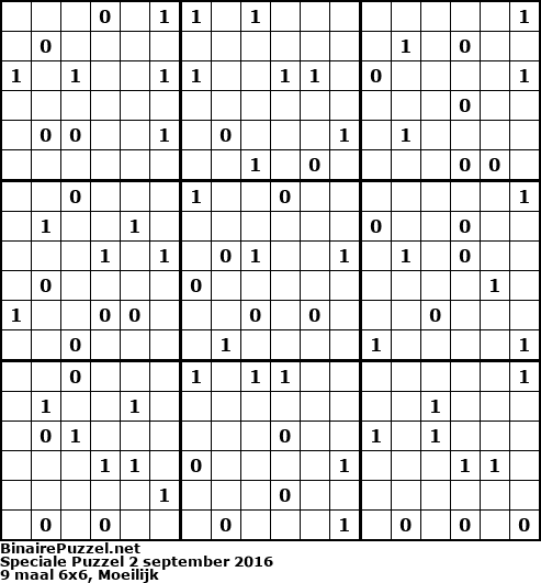 Binaire Puzzel