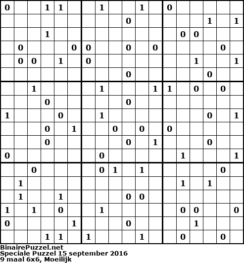 Binaire Puzzel
