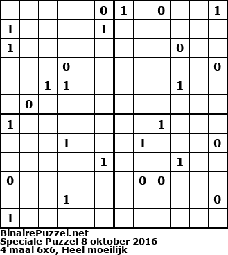 Binaire Puzzel