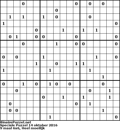 Binaire Puzzel