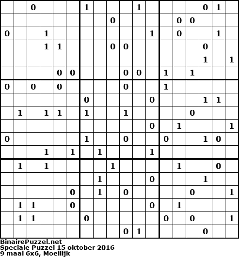 Binaire Puzzel