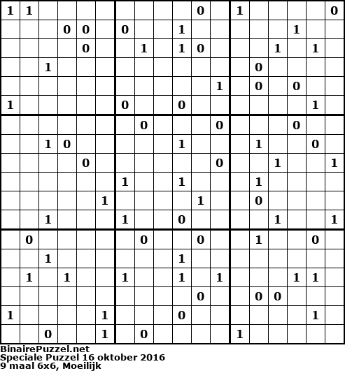 Binaire Puzzel