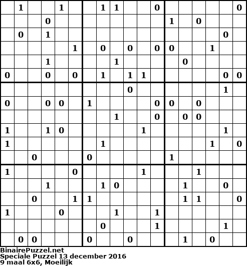 Binaire Puzzel