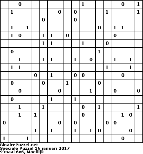 Binaire Puzzel