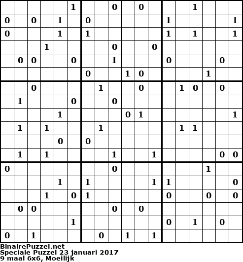 Binaire Puzzel