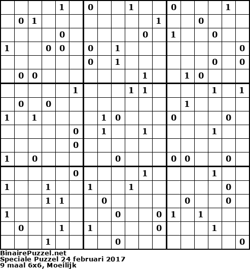 Binaire Puzzel