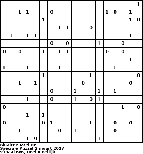 Binaire Puzzel