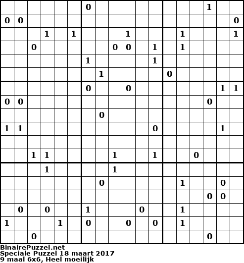 Binaire Puzzel