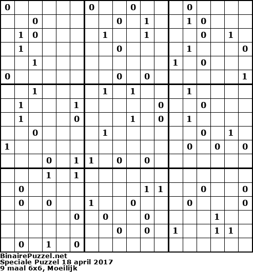 Binaire Puzzel
