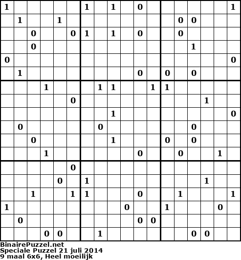Binaire Puzzel