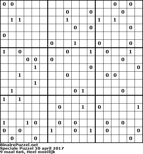 Binaire Puzzel