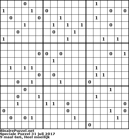 Binaire Puzzel