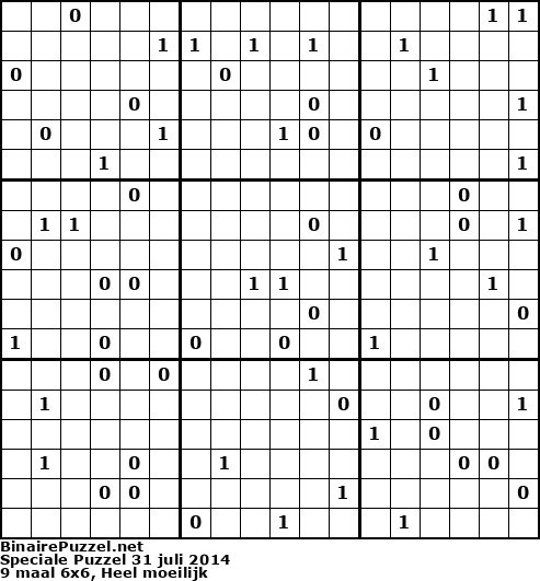Binaire Puzzel