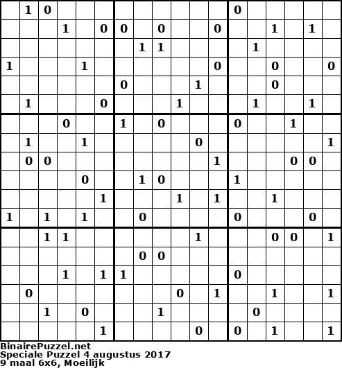Binaire Puzzel
