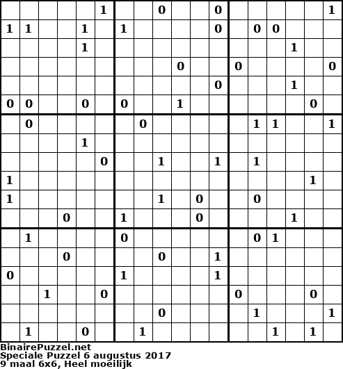 Binaire Puzzel