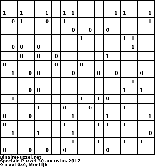 Binaire Puzzel