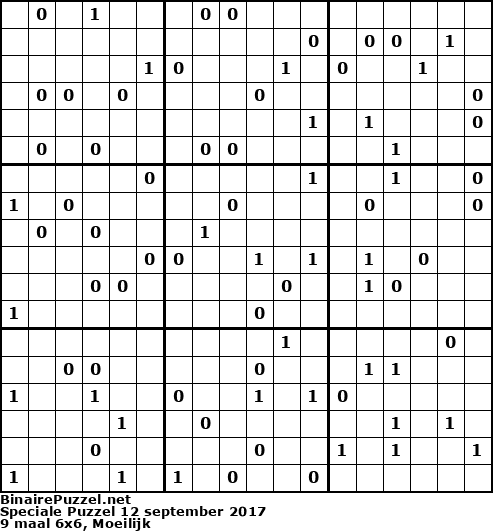 Binaire Puzzel