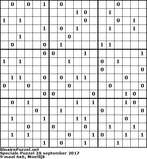 Binaire Puzzel
