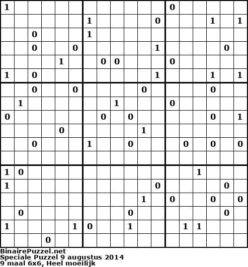 Binaire Puzzel