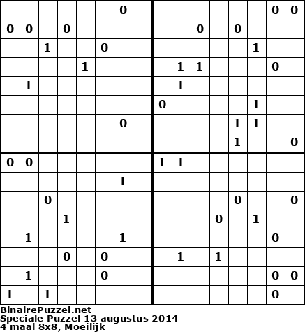 Binaire Puzzel