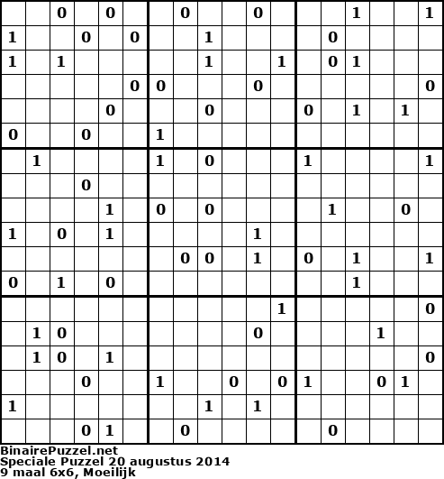Binaire Puzzel