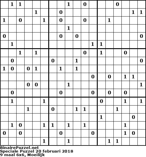 Binaire Puzzel