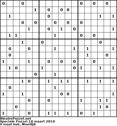 Binaire Puzzel