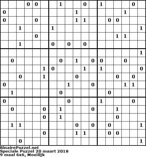 Binaire Puzzel