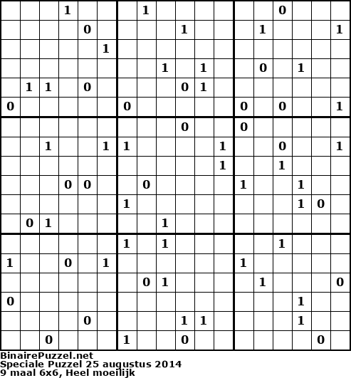Binaire Puzzel