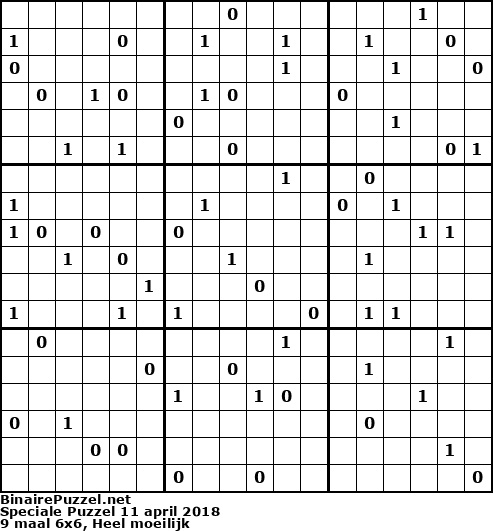 Binaire Puzzel