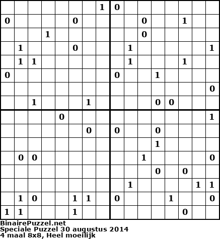 Binaire Puzzel