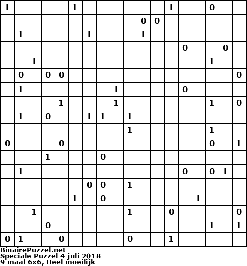Binaire Puzzel