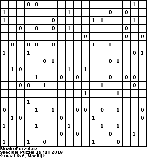 Binaire Puzzel